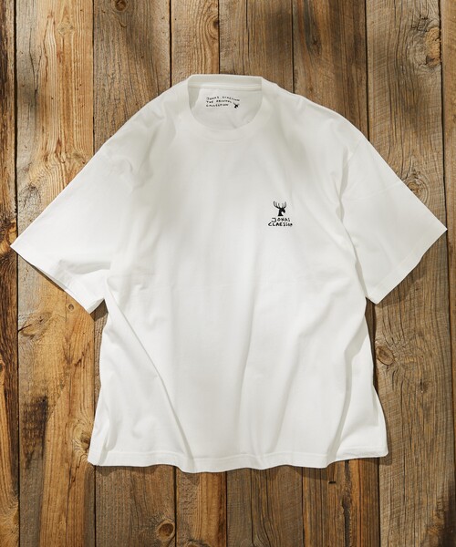 Jonas Claesson（ジョナスクレアッソン）の「JONAS CLAESSON/ジョナス クレアッソン Whale Shark Short Sleeve Tee/ホエールシャーク バックプリント Tシャツ（Tシャツ/カットソー・メンズ・ブラック/ホワイト/ライトグレー・MEDIUM/LARGE）」の5枚目の写真