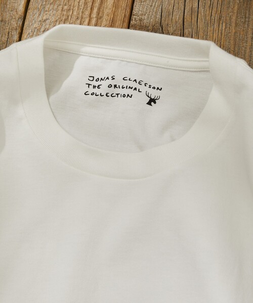 Jonas Claesson（ジョナスクレアッソン）の「JONAS CLAESSON/ジョナス クレアッソン Whale Shark Short Sleeve Tee/ホエールシャーク バックプリント Tシャツ（Tシャツ/カットソー・メンズ・ブラック/ホワイト/ライトグレー・MEDIUM/LARGE）」の6枚目の写真