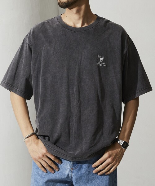 Jonas Claesson（ジョナスクレアッソン）の「JONAS CLAESSON/ジョナス クレアッソン Whale Shark Short Sleeve Tee/ホエールシャーク バックプリント Tシャツ（Tシャツ/カットソー・メンズ・ブラック/ホワイト/ライトグレー・MEDIUM/LARGE）」の19枚目の写真