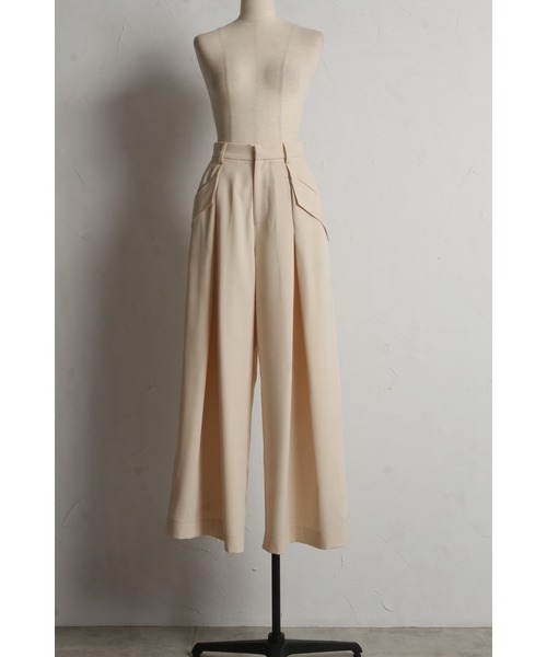 フラップ付ワイドパンツ NO ID. パンツ フラップZIPワイドパンツ メンズ : ZOZOTOWN