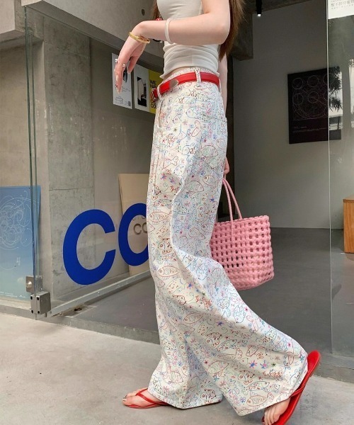 セール】【portulaca】お魚総柄パンツ（その他パンツ）｜almo（アルモ