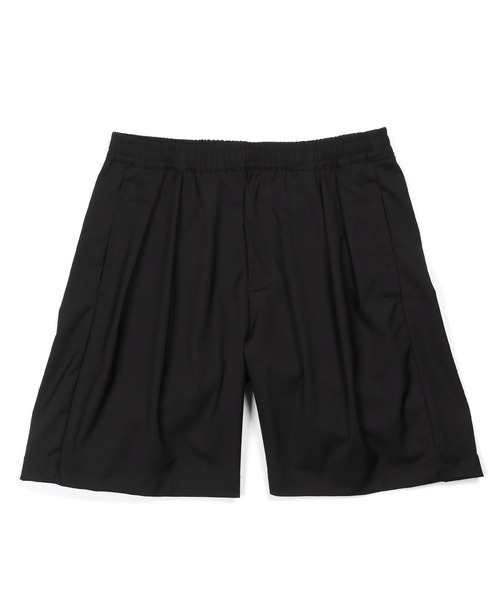 The DUFFER of ST.GEORGE(ザダファーオブセントジョージ)の「WOOL LIKE EASY WIDE SHORTS:ウエストゴム ウールライク イージー バギーショーツ(その他パンツ・メンズ・グレー/ブラック・X-LARGE/LARGE/MEDIUM/SMALL)」の9枚目の写真