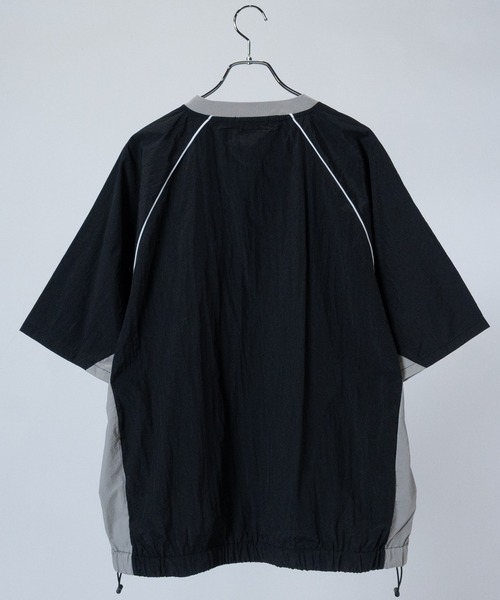 JOHN'S CLOSET（ジョンズクローゼット）の「【13】ユニフォームデザイン ナイロンワッシャー 半袖プルオーバー（その他トップス・メンズ・ネイビー/ブラック/オフホワイト・MEDIUM/LARGE）」の5枚目の写真