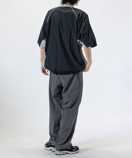 JOHN'S CLOSET（ジョンズクローゼット）の「【13】ユニフォームデザイン ナイロンワッシャー 半袖プルオーバー（その他トップス・メンズ・ネイビー/ブラック/オフホワイト・MEDIUM/LARGE）」の13枚目の写真