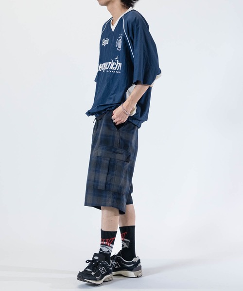 JOHN'S CLOSET（ジョンズクローゼット）の「【13】ユニフォームデザイン ナイロンワッシャー 半袖プルオーバー（その他トップス・メンズ・ネイビー/ブラック/オフホワイト・MEDIUM/LARGE）」の8枚目の写真