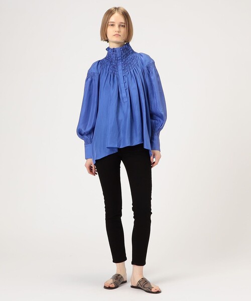 TOMORROWLAND （トゥモローランド）の「TEIJA Pihla シルクブラウス（シャツ/ブラウス・レディース・ブラック/ブルー・6）」の8枚目の写真