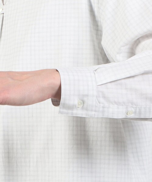 TOMORROWLAND （トゥモローランド）の「コットン プルオーバーシャツ（シャツ/ブラウス・メンズ・ブルー系その他2/ホワイト系その他・L/M/S）」の8枚目の写真