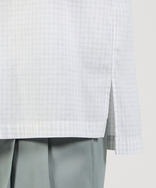 TOMORROWLAND （トゥモローランド）の「コットン プルオーバーシャツ（シャツ/ブラウス・メンズ・ブルー系その他2/ホワイト系その他・L/M/S）」の9枚目の写真