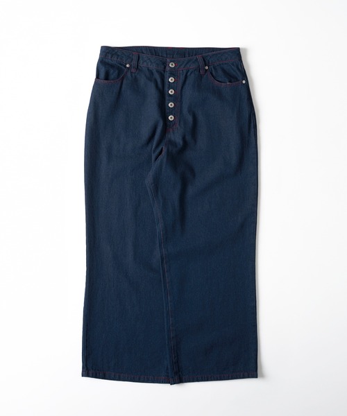 WISH FOR EVER（ウィッシュフォーエバー）の「HEART DESIGN WIDE DENIM / ハートデザインワイドデニム（デニムパンツ・メンズ・ブラック/グレー/インディゴブルー・MEDIUM/SMALL/LARGE）」の7枚目の写真