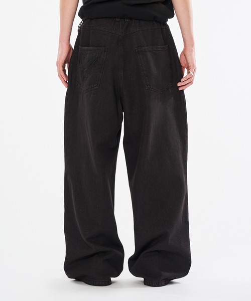 WISH FOR EVER（ウィッシュフォーエバー）の「HEART DESIGN WIDE DENIM / ハートデザインワイドデニム（デニムパンツ・メンズ・ブラック/グレー/インディゴブルー・MEDIUM/SMALL/LARGE）」の19枚目の写真