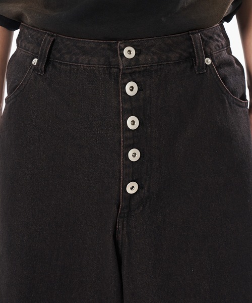 WISH FOR EVER（ウィッシュフォーエバー）の「HEART DESIGN WIDE DENIM / ハートデザインワイドデニム（デニムパンツ・メンズ・ブラック/グレー/インディゴブルー・MEDIUM/SMALL/LARGE）」の20枚目の写真