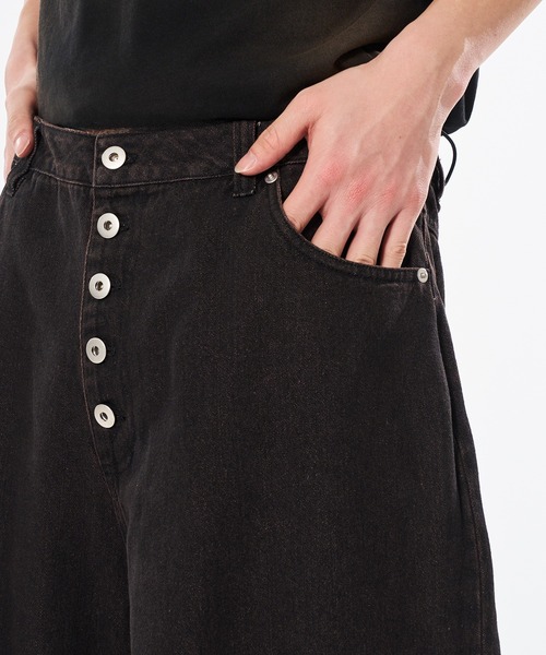 WISH FOR EVER（ウィッシュフォーエバー）の「HEART DESIGN WIDE DENIM / ハートデザインワイドデニム（デニムパンツ・メンズ・ブラック/グレー/インディゴブルー・MEDIUM/SMALL/LARGE）」の21枚目の写真