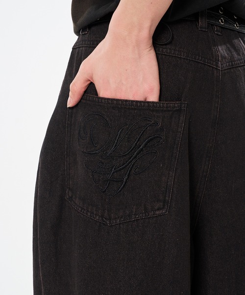 WISH FOR EVER（ウィッシュフォーエバー）の「HEART DESIGN WIDE DENIM / ハートデザインワイドデニム（デニムパンツ・メンズ・ブラック/グレー/インディゴブルー・MEDIUM/SMALL/LARGE）」の22枚目の写真