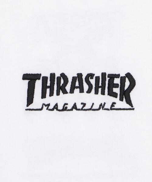 THRASHER(スラッシャー)の「WEGO/THRASHER MULTI LOGO T(Tシャツ/カットソー・メンズ・ホワイト/アッシュグレー・MEDIUM/LARGE)」の5枚目の写真