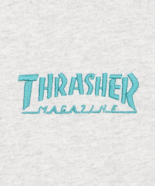 THRASHER(スラッシャー)の「WEGO/THRASHER MULTI LOGO T(Tシャツ/カットソー・メンズ・ホワイト/アッシュグレー・MEDIUM/LARGE)」の6枚目の写真