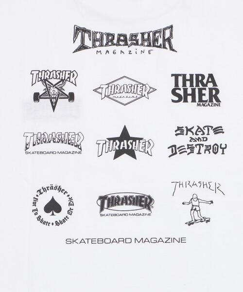 THRASHER(スラッシャー)の「WEGO/THRASHER MULTI LOGO T(Tシャツ/カットソー・メンズ・ホワイト/アッシュグレー・MEDIUM/LARGE)」の8枚目の写真