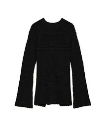CLANE/クラネ/BACK OPEN CROCHET KNIT TOPS