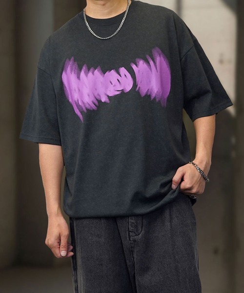 Burner（バーナー）の「【GROOVY STORE】ヴィンテージ風 ワイドTシャツ（Tシャツ/カットソー・メンズ・ブラック/ホワイト/スミクロ/ネイビー系1/ダークネイビー/ブラウン系その他3/ブラック系3/ブラック系1/ライトブラック/ブラウン系その他/ブラウン系その他2/ブラック系4/ブラック系2/ブラック系/ブラック系5/ブラウン系その他4/ネイビー系2/ブラック系6・M/L/LL）」の7枚目の写真