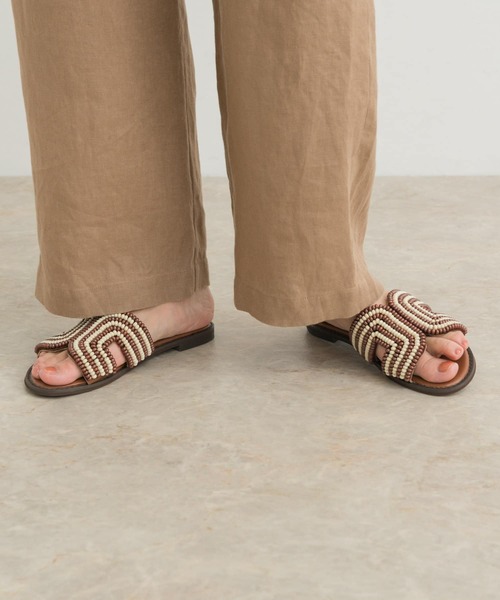 URBAN RESEARCH DOORS（アーバンリサーチドアーズ）の「ビーズサンダル（サンダル・レディース・ブラウン/ブラック・38/36/37）」の4枚目の写真