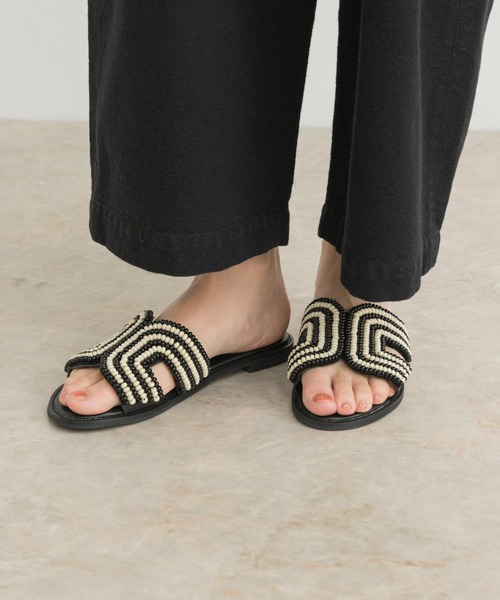 URBAN RESEARCH DOORS（アーバンリサーチドアーズ）の「ビーズサンダル（サンダル・レディース・ブラウン/ブラック・38/36/37）」の5枚目の写真