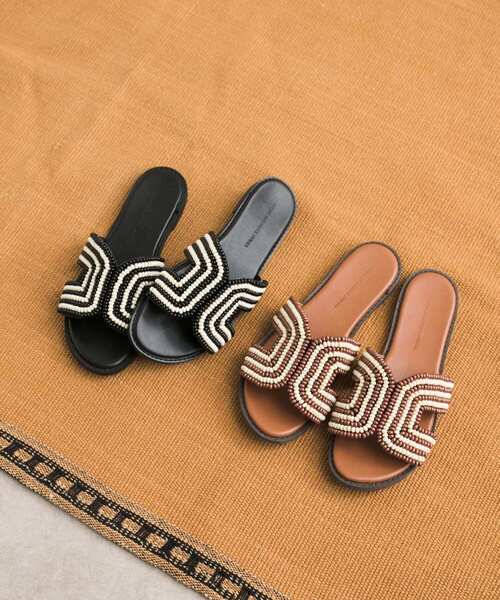 URBAN RESEARCH DOORS（アーバンリサーチドアーズ）の「ビーズサンダル（サンダル・レディース・ブラウン/ブラック・38/36/37）」の8枚目の写真