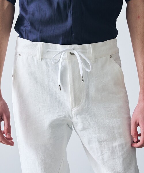 5351 POUR LES HOMMES(ゴーサンゴーイチプールオム)の「リーフジャガード スキニー ジョグパンツ(その他パンツ・メンズ・ホワイト/ブラック/グレー・50/48/46/44)」の7枚目の写真