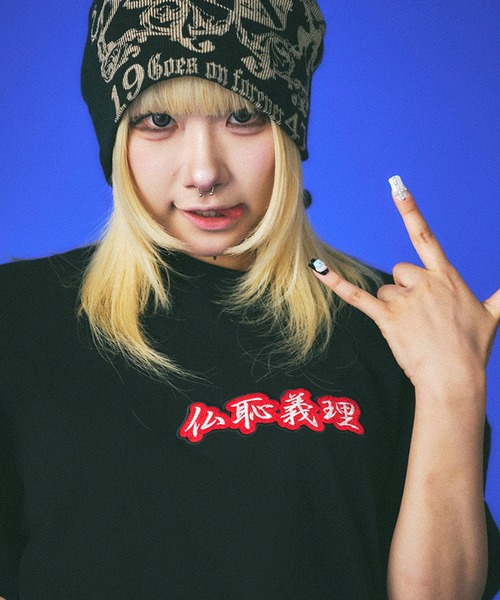 GALFY（ガルフィー）の「【GALFY/ガルフィー】仏恥義理Tee（Tシャツ/カットソー・メンズ・ホワイト/ブルー/ブラック・XL/L）」の13枚目の写真