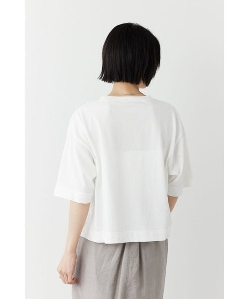 Limue(リミュ)の「プリントロゴTシャツ(Messege)(Tシャツ/カットソー・レディース・ブラック/オフホワイト・FREE)」の5枚目の写真
