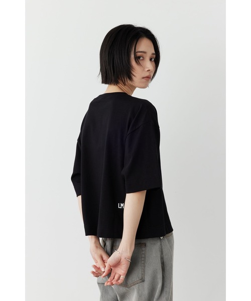 Limue(リミュ)の「プリントロゴTシャツ(Messege)(Tシャツ/カットソー・レディース・ブラック/オフホワイト・FREE)」の15枚目の写真