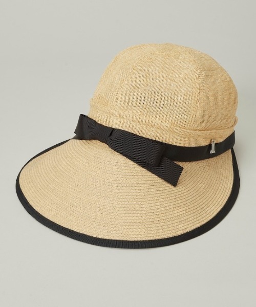 LANVIN - coco 未使用品 ランバンスポール LANVIN SPORT ハット  M～S(57.5~56cm ) ブラウン 茶 ペーパーハット 麦わら帽子 日本製 LANVIN - coco 未使用品 ランバンスポール LANVIN SPORT ハット