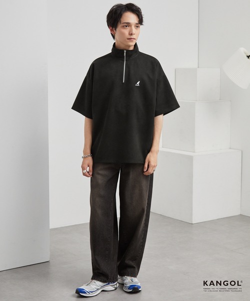 KANGOL/カンゴール 別注 ロゴ ワンポイント刺繍ブラッシュド