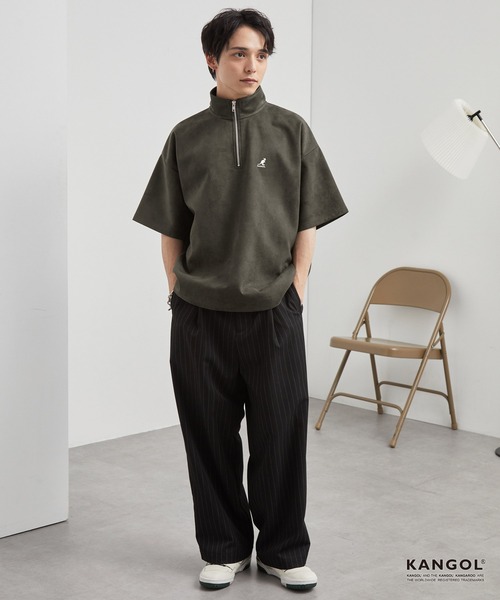 KANGOL/カンゴール 別注 ロゴ ワンポイント刺繍ブラッシュド