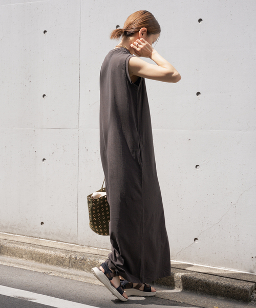 IENA イエナ　ノースリーブワンピース IENA（イエナ）の「リネンノースリーブワンピース◇（ワンピース