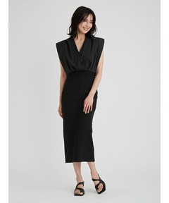 JOSEMOON ジョゼムーン　CACHECOEUR NARROW DRESS セール】CACHECOEUR NARROW DRESS/カシュクールナロードレス