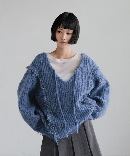 またまたまたさま　専用 LOWRYS FARM（ローリーズファーム） ニット セーター 2WAYフリンジ
