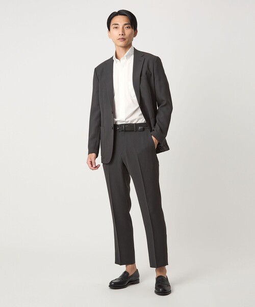 green label relaxing（グリーンレーベルリラクシング）の「A+ COOL ドビー カット スタンダード ボタンダウン 半袖 ドレスシャツ -接触冷感-（ビジネスシャツ・メンズ・ライトブルー/ホワイト・L/M/XL/S）」の7枚目の写真