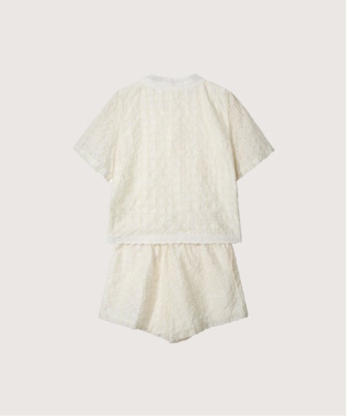 LA POMME petit(ラポミ・プチ)の「Lace Texture Elegant Set up(セットアップ・レディース・ブラック/ピンク/アイボリー・MEDIUM/SMALL/LARGE)」の4枚目の写真