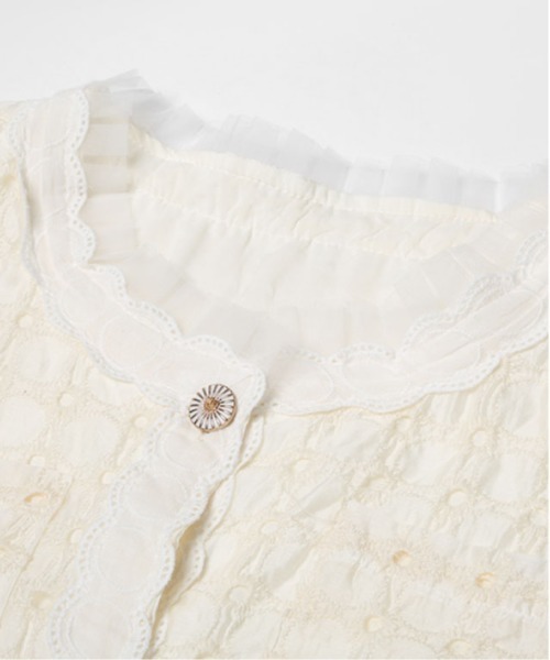 LA POMME petit(ラポミ・プチ)の「Lace Texture Elegant Set up(セットアップ・レディース・ブラック/ピンク/アイボリー・MEDIUM/SMALL/LARGE)」の7枚目の写真