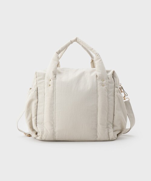 THE SHOP TK （ザ ショップ ティーケー ）の「【10ポケット/2WAY】ワッシャーナイロンバッグ（ハンドバッグ・レディース・ブラック/オリーブ/ナチュラル・00）」の5枚目の写真