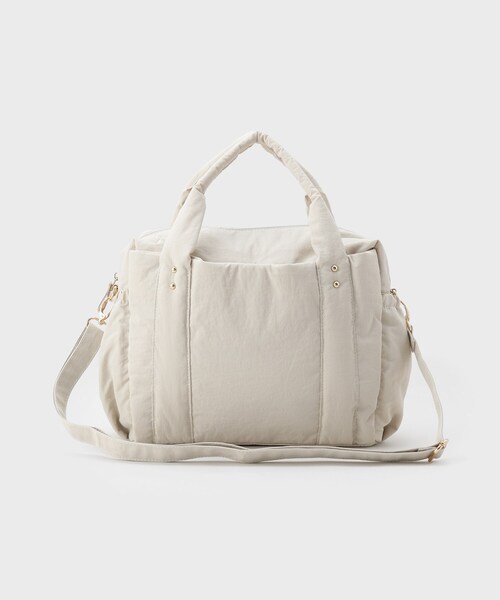 THE SHOP TK （ザ ショップ ティーケー ）の「【10ポケット/2WAY】ワッシャーナイロンバッグ（ハンドバッグ・レディース・ブラック/オリーブ/ナチュラル・00）」の7枚目の写真