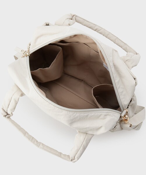 THE SHOP TK （ザ ショップ ティーケー ）の「【10ポケット/2WAY】ワッシャーナイロンバッグ（ハンドバッグ・レディース・ブラック/オリーブ/ナチュラル・00）」の9枚目の写真