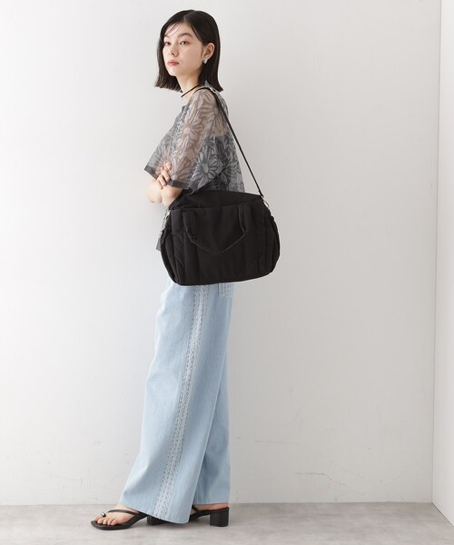 THE SHOP TK （ザ ショップ ティーケー ）の「【10ポケット/2WAY】ワッシャーナイロンバッグ（ハンドバッグ・レディース・ブラック/オリーブ/ナチュラル・00）」の21枚目の写真