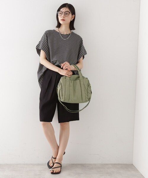 THE SHOP TK （ザ ショップ ティーケー ）の「【10ポケット/2WAY】ワッシャーナイロンバッグ（ハンドバッグ・レディース・ブラック/オリーブ/ナチュラル・00）」の22枚目の写真