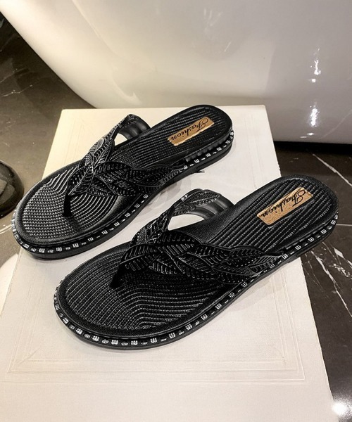 Miniministore(ミニミニストア)の「キラキラトングサンダル ビーチサンダル夏(サンダル・レディース・ブラック/ゴールド/シルバー・24.5cm/24.0cm/23.5cm/23.0cm/25.0cm)」の17枚目の写真