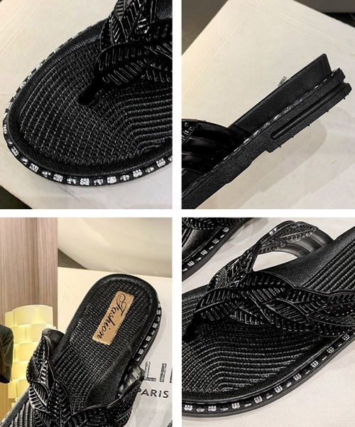 Miniministore(ミニミニストア)の「キラキラトングサンダル ビーチサンダル夏(サンダル・レディース・ブラック/ゴールド/シルバー・24.5cm/24.0cm/23.5cm/23.0cm/25.0cm)」の20枚目の写真