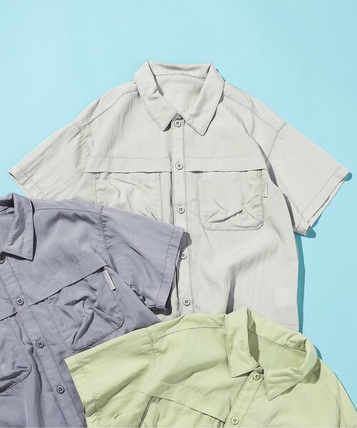 BREEZE（ブリーズ）の「【ジュニア対応】シャーベットシャツ（シャツ/ブラウス・キッズ・ライム/サックスブルー/ライトグレー・120/110/100/140/130/90/80）」の2枚目の写真