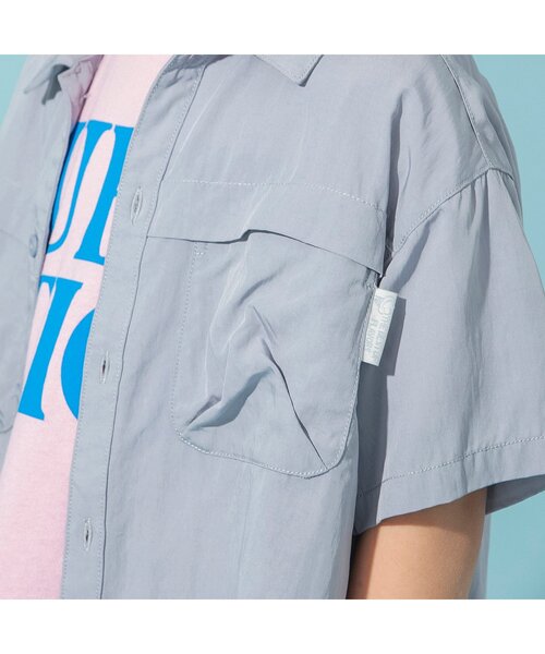 BREEZE（ブリーズ）の「【ジュニア対応】シャーベットシャツ（シャツ/ブラウス・キッズ・ライム/サックスブルー/ライトグレー・120/110/100/140/130/90/80）」の14枚目の写真