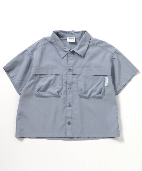 BREEZE（ブリーズ）の「【ジュニア対応】シャーベットシャツ（シャツ/ブラウス・キッズ・ライム/サックスブルー/ライトグレー・120/110/100/140/130/90/80）」の18枚目の写真