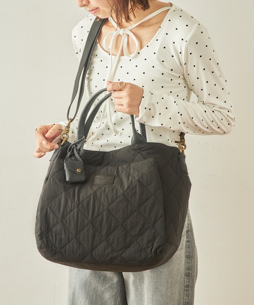 toleur】ナイロンキルティング2WAYトート 11990（トートバッグ