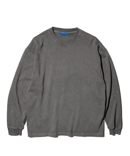 TOWNCRAFT（タウンクラフト）の「TOWNCRAFT / タウンクラフト VINTAGE DYE 9OZ LS TEE ヴィンテージ加工 ピグメント ヘビーウェイト 長袖Tシャツ（Tシャツ/カットソー・メンズ・パープル/ピンク/グリーン/ターコイズブルー/グレー/ブラック・MEDIUM/LARGE/X-LARGE）」の15枚目の写真